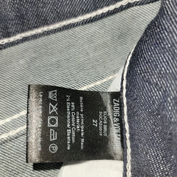 Zadig and voltaire jeans with red side stripe. New without tags - Picture 4 of 6